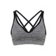 Women Fitness Yoga Sports Bra Come With Padding, Size: One Size(Black)