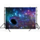 2.1m x 1.5m Black Hole Starry Sky Theme Party Children's Studio Photography Background Cloth(TK20)