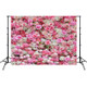 2.1m x 1.5m Flower Wall Simulation Rose Wedding Party Arrangement 3D Photography Background Cloth(H2)