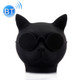 Mini Cat Shape Stereo Wireless Bluetooth Speaker, Support Hands-free / TF Card / FM (Black)