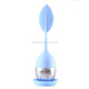 Stainless Steel Leaf Shape Silicone Tea Bag Tea Strainers (Baby Blue)