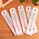 5 PCS Wall Ruler Shape Temperature Recorders Straight Thermometer
