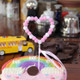 2 PCS Hairball Cake Dessert Table Decoration Inserted Card, Style:Love(Pink)