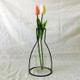 Black Iron Flower Vase Frame Plant Holder, Decorating Indoor Cafe Home, Size: 12cm x 23cm