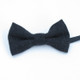 Children Solid Color Wool Fabric Bow-knot Bow Tie(Black)