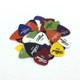 Alice 50 PCS ABS Electric Guitar Picks, Random Color Delivery, Surface:Frosted, Size:0.58mm, 0.71mm, 0.81mm Mixing