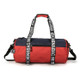 Oxford Cloth Shoulder Sports Gym Travel Handbag (Blue Red)