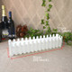 Wooden Flower Planter Fence Storage Holder Pot without Foam, Size: 50cm x 9cm x 11cm