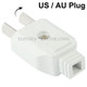 US / AU Plug AC Wall Universal Travel Power Socket Plug Adaptor(White)