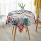 Greenery Linen Tablecloth Restaurant Bar Household Tablecloth, Size:140x200cm(Watercolor Banana Leaves)