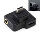 3.5mm + USB-C / Type-C to USB-C / Type-C Mic Mount Microphone Charging Audio Connector Adapter for DJI OSMO Action