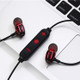 MG-G21 Bluetooth 4.2 Sport Wireless Bluetooth Earphone, Support Card(Black Red)