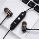 MG-G21 Bluetooth 4.2 Sport Wireless Bluetooth Earphone, Support Card(Black Silver)