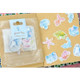 2 Bags Romantic Small Stickers Hand Painted Watercolor Paper Hand Account Decorative Sticker Pack(Marine Life)