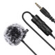 PULUZ 3.5mm Jack Lavalier Omnidirectional Condenser Recording Video Microphone, Length: 6m