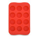 2 PCS Silicone Chocolate Mold Tray Creative Geometry Shaped Ice Cube Cake decoration Mold, Shape:Round(Red)