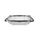 2 PCS Stainless Steel Foldingf Filter Kitchen Tools Drainage Household Retractable Vegetable Fruit Basket, Size:18x27x11cm