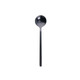 Mini Accessories Coffee Spoon Kitchen Dessertspoon Dining Round Shape Coffee  Stainless Steel Home, Size:17cm(Black)