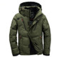 White Duck men coat male Clothing winter Down Jacket Outerwear, Size:XL(Green)