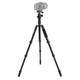 Triopo MT-2505C Adjustable Portable Aluminum Tripod with NB-1S Ball Head for Canon Nikon Sony DSLR Camera(Black)