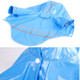 Pet Raincoat Cat Clothes PU Reflective Dog Hooded Raincoat, Size:XL(Blue)