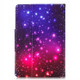 For 7 inch Tablet PC Universal Colored Drawing Horizontal Flip PU Leather Case with Holder & Card Slots(Colorful Starry Sky)