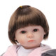 NPK 18 inch Silicone Reborn Boy Dolls Baby Toys for Child Gift(Brown Eye)
