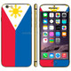 Philippine Flag Pattern Mobile Phone Decal Stickers for iPhone 6 & 6S