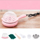 Multifunction Mini  Non-Stick Frying Pan Boiler Steamer Cooker Poached Eggpot(Pink single layer package)