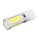 2PCS T25 Single Wire 1250LM 20W + 5W 5 x COB LED White Light Car Rear Fog Lamp Bulb, DC 12V