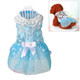 AB060 Lovely Cat Dress Lace Wedding Skirts Dresses for Pets Party Costume, Size:XL(Blue)