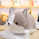 30-60cm Cute Corgi Dog Plush Toy Lovely Christmas Gift for Kids Stuffed Soft Animal Cartoon Pillow Valentine Present, Height:50CM(Gray)