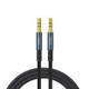JOYROOM SY-15A1 AUX Audio Cable 3.5mm Male to Male Plug Jack Stereo Audio Wire AUX Car Stereo Audio Cable, Cable Length: 1.5m(Dark Blue)