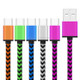 5 PCS 1m Wave Woven Style Metal Head USB 3.1 Type C to USB 2.0 Data / Charger Cable Kit, For Galaxy S8 & S8 + / LG G6 / Huawei P10 & P10 Plus / Xiaomi Mi 6 & Max 2 and other Smartphones