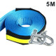 8 Ton 5 Meters Safety Car Emergency Helper Towing Cable Reflective Rope Strap With U-Shape Hooks(5M)