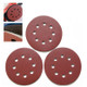 100 PCS 125MM Flocking Sandpaper 5 Inch 8 Hole Disc Sandpaper Self-adhesive Sandpaper, Grit:400 Mesh