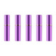 5 PCS Portable Mini Refillable Glass Perfume Fine Mist Atomizers with Metallic Exterior, 5ml (Purple)