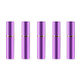 5 PCS Portable Mini Refillable Glass Perfume Fine Mist Atomizers with Metallic Exterior, 5ml (Purple)
