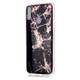 For Huawei Y7 (2019) Plating Marble Pattern Soft TPU Protective Case(Black Gold)