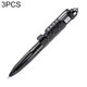 3 PCS Multipurpose Aviation Aluminum Anti-skid Portable Defence Personal Pen Tool(Black)