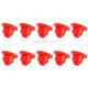 10PCS 2W T4.7 Wedge Instrument Panel LED Light Indicator Lamp Bulb(Red Light)