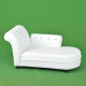 Fashion Kindergarten Leather Art Child Seat Children Sofa Chair Sponge Recliner(White)