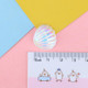 10 PCS Phone Case DIY Resin Accessories Hair Accessories Shell(White)