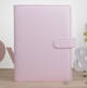 Notepad Cover Loose Leaf Handbook Protector Simple and Fresh Stationery, Color:A6 Cherry Pink