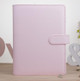 Notepad Cover Loose Leaf Handbook Protector Simple and Fresh Stationery, Color:A5 Cherry Pink