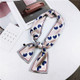 Women Double-sided Flat-length Scarf, Size: 98 x 9cm(Stripe Pink)