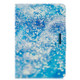 For 7 inch Tablet PC Universal Colored Drawing Horizontal Flip PU Leather Case with Holder & Card Slot(Blue Sand)