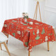 Household Encrypted Linen Waterproof Tablecloth, Size:140x200cm(Red)