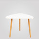 Modern Wooden Tables Desks Set Bedrooms Living Table Bedroom Bedside Table Home Furniture, Size:45x29.5x40cm(White)