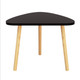 Modern Wooden Tables Desks Set Bedrooms Living Table Bedroom Bedside Table Home Furniture, Size:60x39x46cm(Black)